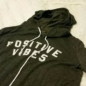 "Positive Vibes" Hooded t-shirt
